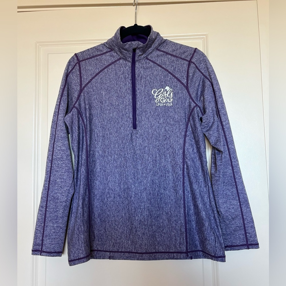 LPGA Girls Golf USGA Embroidered Antigua Quarter-Zip Pullover Golfcore